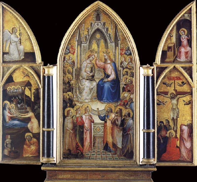 GIUSTO de  Menabuoi The Coronation of the Virgin among saints and Angels oil painting picture